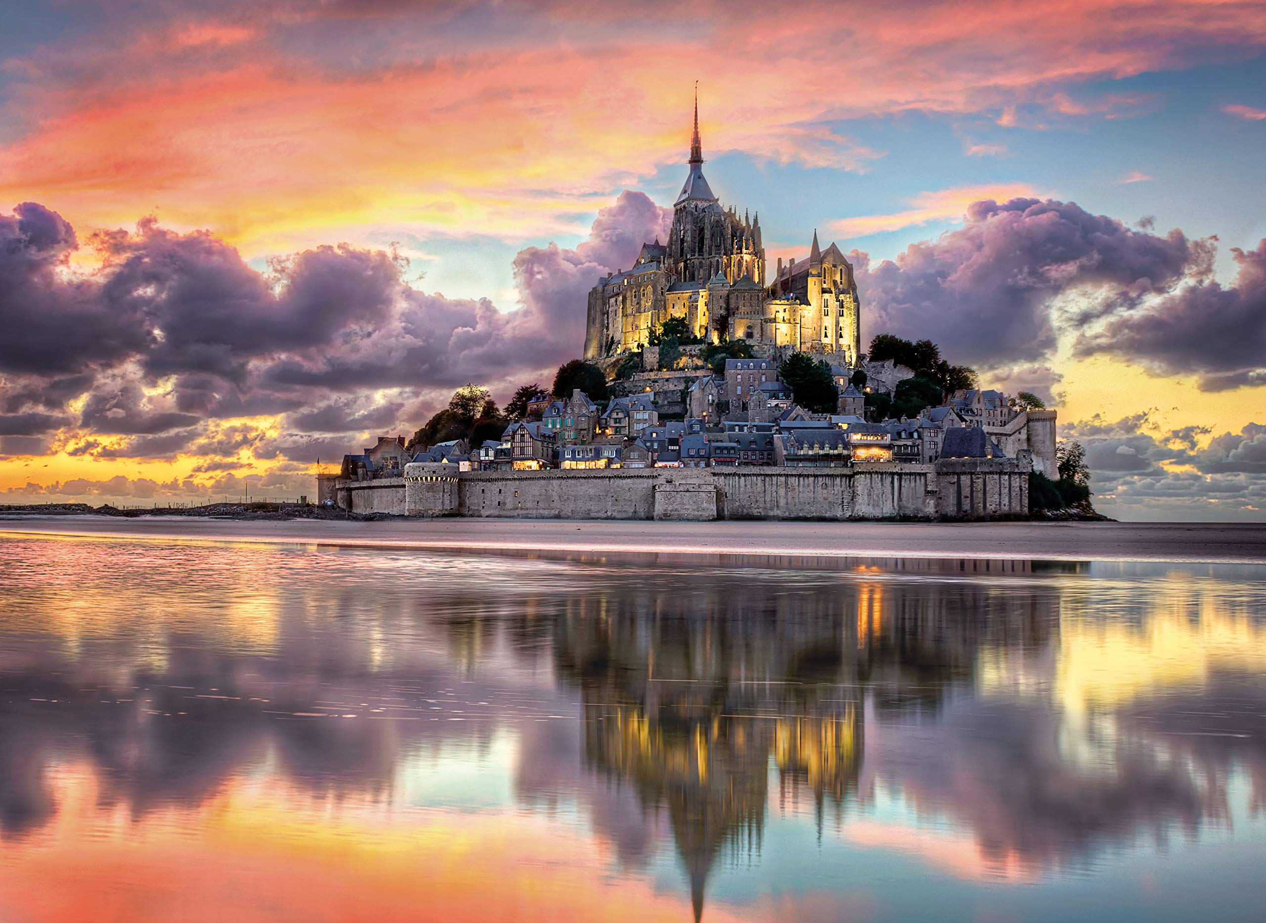 Amazon.com: Clementoni Mont Saint-Michel, France, 1000 Piece